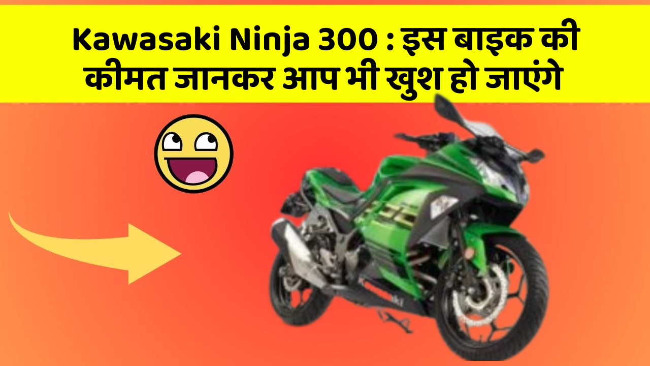 Kawasaki Ninja 300: इस बाइक की कीमत जानकर आप भी खुश हो जाएंगे